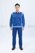 Quần áo bảo hộ lao động TK03 chuyên dụng, đồng phục kỹ sư, công nhân cao cấp, Size M - Vải kaki liên doanh