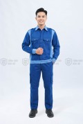 Quần áo bảo hộ lao động TK03 chuyên dụng, đồng phục kỹ sư, công nhân cao cấp, Size M - Vải kaki liên doanh