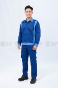 Quần áo bảo hộ lao động TK03 chuyên dụng, đồng phục kỹ sư, công nhân cao cấp, Size M - Vải kaki liên doanh