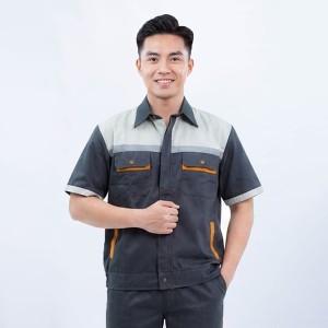 Quần áo bảo hộ lao động TK17 ngắn tay thoáng mát dành cho kỹ sư, kỹ thuật, công nhân