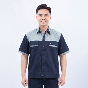 Quần áo bảo hộ lao động TK25 ngắn tay thời trang, thoáng mát cao cấp