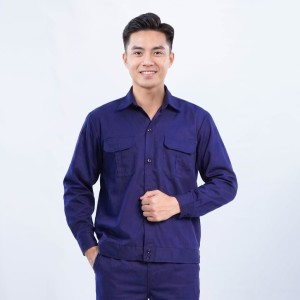 Quần áo công nhân lao động TK43 màu xanh tím than