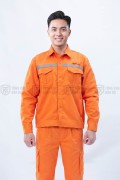 Quần áo bảo hộ điện lực TK10 chất liệu cao cấp, bền màu, không xù vải, Size M - Vải pangrim thường