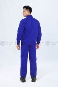 Đồng phục công nhân TK42 cao cấp, quần áo công nhân màu xanh dương, Size 6(M)