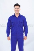 Đồng phục công nhân TK42 cao cấp, quần áo công nhân màu xanh dương, Size 6(M)