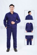 Quần áo công nhân lao động TK43 màu xanh tím than, Size 6(M)
