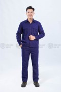 Quần áo công nhân lao động TK43 màu xanh tím than, Size 6(M)
