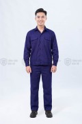 Quần áo công nhân lao động TK43 màu xanh tím than, Size 6(M)