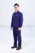 Quần áo công nhân lao động TK43 màu xanh tím than, Size 6(M)