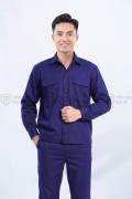 Quần áo công nhân lao động TK43 màu xanh tím than, Size 6(M)