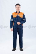 Quần áo bảo hộ lao động TK48 phản quang cao cấp cho kỹ sư, nhân viên kỹ thuật, công nhân, Size M - Vải kaki liên doanh