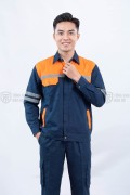 Quần áo bảo hộ lao động TK48 phản quang cao cấp cho kỹ sư, nhân viên kỹ thuật, công nhân, Size M - Vải kaki liên doanh