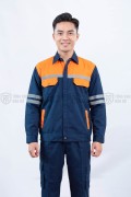 Quần áo bảo hộ lao động TK48 phản quang cao cấp cho kỹ sư, nhân viên kỹ thuật, công nhân, Size M - Vải kaki liên doanh