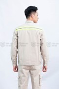 Quần áo bảo hộ lao động TK49 thiết kế chuyên nghiệp cho kỹ sư, nhân viên kỹ thuật, công nhân, Size M - Vải kaki liên doanh