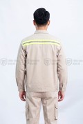 Quần áo bảo hộ lao động TK49 thiết kế chuyên nghiệp cho kỹ sư, nhân viên kỹ thuật, công nhân, Size M - Vải kaki liên doanh