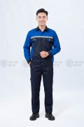 Quần áo bảo hộ lao động TK61 tay dài, chống bám bẩn cho kỹ sư, kỹ thuật, Size M - Vải kaki liên doanh