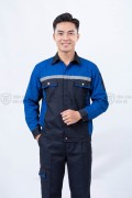 Quần áo bảo hộ lao động TK61 tay dài, chống bám bẩn cho kỹ sư, kỹ thuật, Size M - Vải kaki liên doanh
