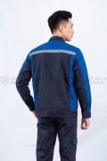 Quần áo bảo hộ lao động TK61 tay dài, chống bám bẩn cho kỹ sư, kỹ thuật, Size M - Vải kaki liên doanh