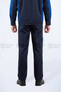 Quần áo bảo hộ lao động TK61 tay dài, chống bám bẩn cho kỹ sư, kỹ thuật, Size M - Vải kaki liên doanh