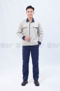 Quần áo bảo hộ lao động TK71 chất liệu dày dặn, chuẩn form cho kỹ sư, kỹ thuật, Size M - Vải kaki liên doanh