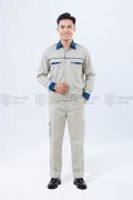 Quần áo bảo hộ lao động cho kỹ sư kỹ thuật, quần áo công nhân TK01, Size M - Vải kaki liên doanh