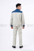 Quần áo bảo hộ lao động cho kỹ sư kỹ thuật, quần áo công nhân TK01, Size M - Vải kaki liên doanh
