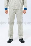 Quần áo bảo hộ lao động cho kỹ sư kỹ thuật, quần áo công nhân TK01, Size M - Vải kaki liên doanh
