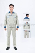 Quần áo bảo hộ lao động cho kỹ sư kỹ thuật, quần áo công nhân TK01, Size M - Vải kaki liên doanh