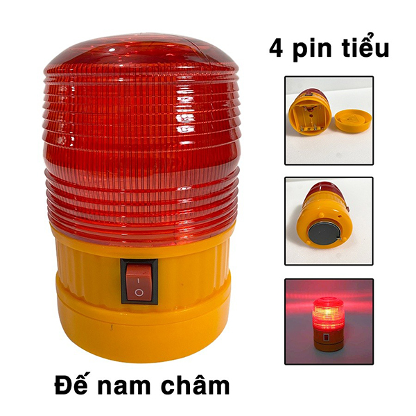 Đèn cảnh báo thông minh chạy bằng 4 pin A116