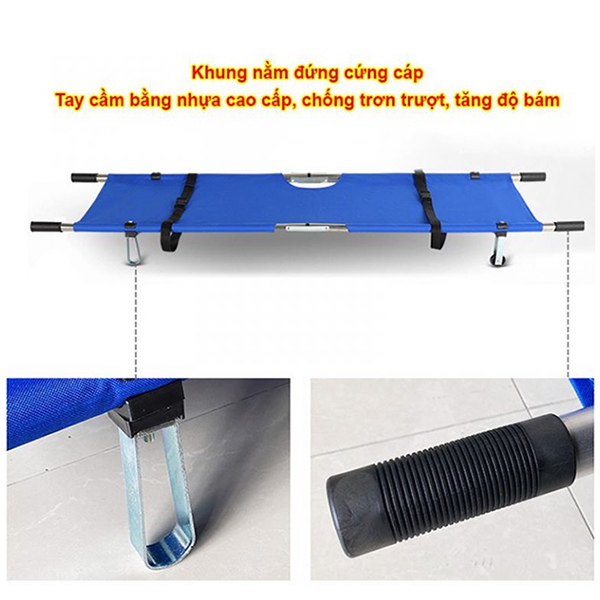 Cáng cứu thương 2 bánh xe đẩy, gập gọn tiện lợi L103